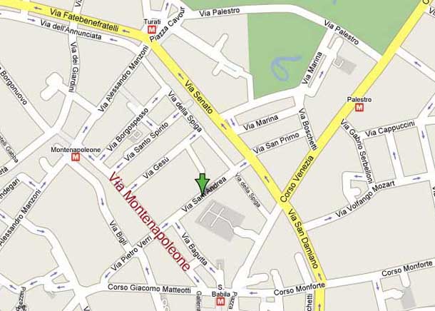 mappa - via sant'andrea